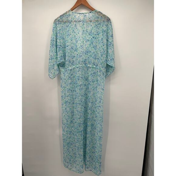 Sadie & Sage The Flask & Feel Sheer Kimono Tie Wrap Top // M - Picture 13 of 13